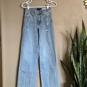 BCBGeneration Light Wash Flare Jeans
